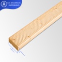 Grooved Decking ไม้ระเบียงสนไสเซาะร่อง 2'' × 4'' × 6 เมตร (36มม.×96มม.×6ม.)